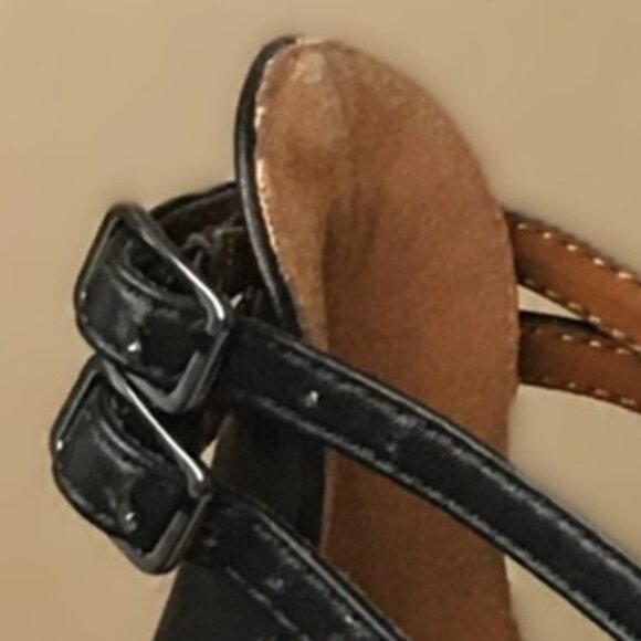 ＨＡＬＳＴＯＮ "London" Napa Leather Double Ankle Strap D'Orsay - Size 8.5 - Picture 6 of 13